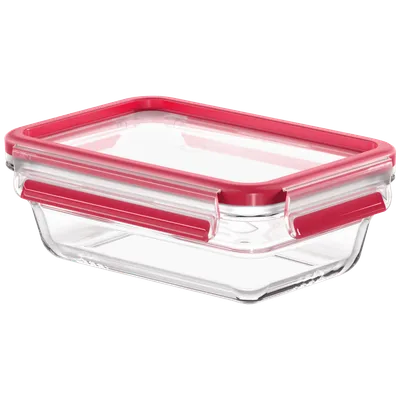 Tefal Staklena posuda sa poklopcem, 0.7 lit., MasterSeal Glass - N1040610, Roze