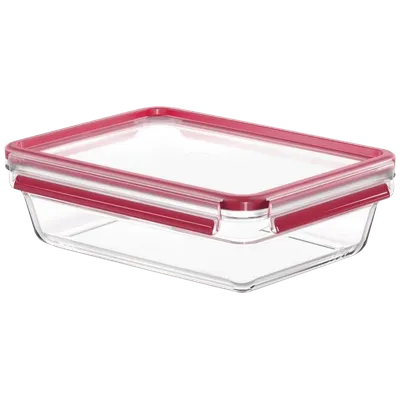 Tefal Staklena posuda sa poklopcem, 2 lit., MasterSeal Glass - N1041110, Roze
