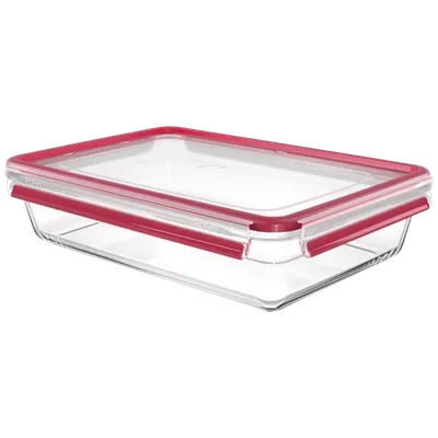 Tefal Staklena posuda sa poklopcem, 3 lit., MasterSeal Glass - N1041210, Roze