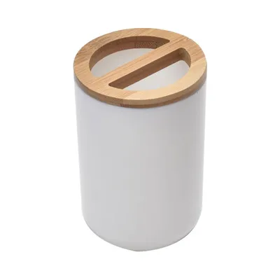 Tendance Staklo za četke Bambus Bijelo