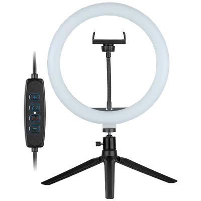 Tracer Lampa, LED, sa mini tripod postoljem, 10W - LED RING LAMP 26cm, MINI TRIPOD, Bijela
