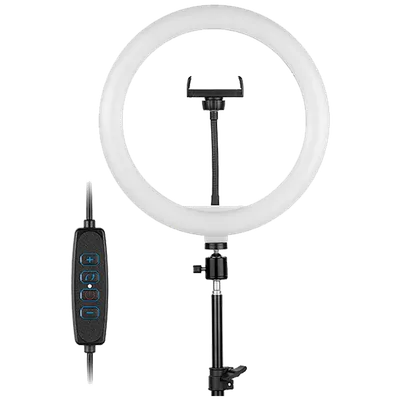 Tracer Lampa, LED, sa tripod postoljem, 14.5 W - LED RING LAMP, TRIPOD, Crna
