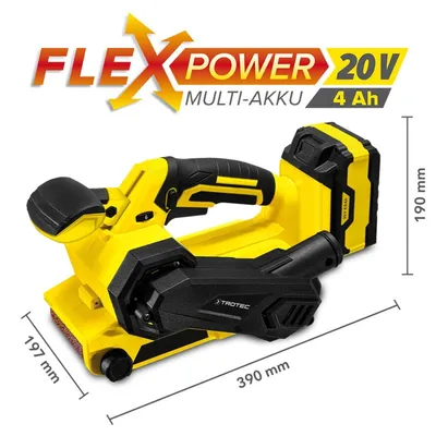 Trotec Akumulatorska Tračna Brusilica PBSS 10-20V, Žuta