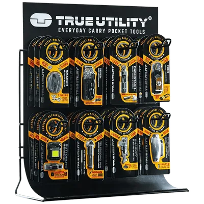 True Display Stand sa 8 kukica za proizvode - 8HKKR, Srebrni