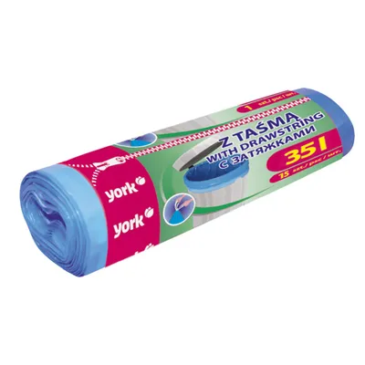 York vreća za smeće sa trakom 35L/15 komada