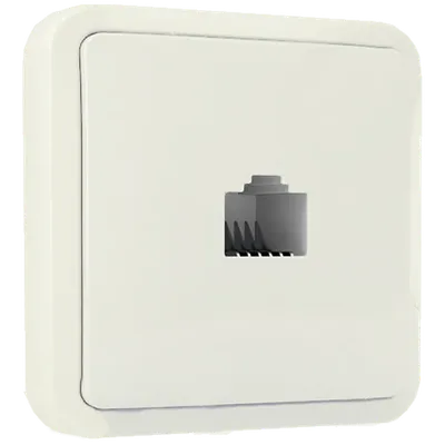 ZED electronic Mrežna / ISDN utičnica, 1 x RJ45 - M-UT/1, Bijela