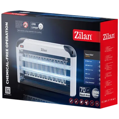 Zilan Električna zamka za insekte, UV svjetlost 20W - ZLN7071, Bijela