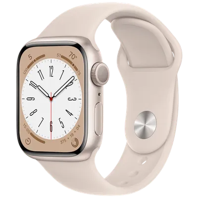 Apple SAT pametni, 1.9" LTPO OLED zaslon, vodootporan BT, WiFi - Watch Series 8 GPS 45mm Starlight