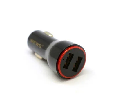 Auto punjač 2.1a c11 2USB adapter, Crni
