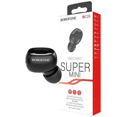 Borofone BC28 Shiny sound Slušalica bežična sa mikrofonom, Bluetooth, 40 mA, 4 h, Crna