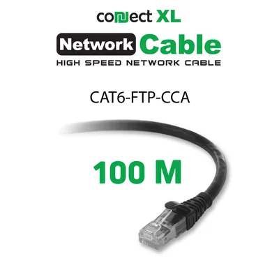 Connect XL Mrežni FTP kabl, CAT6, CCA, 100 met. - Cat6e FTP CCA (dark gray), Sivi