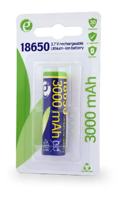 GEMBIRD Litijum-jonska baterija 18650 (10C), 3000 mAh