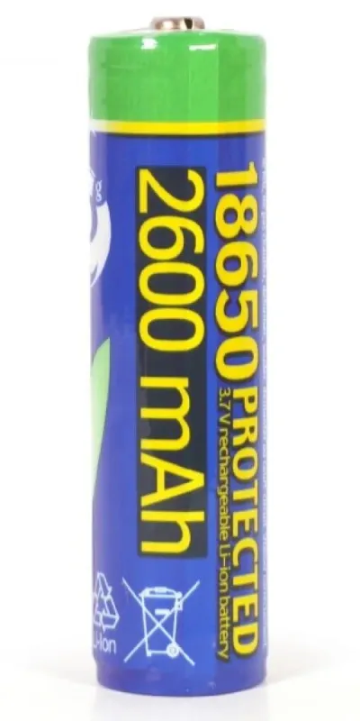 GEMBIRD Litijum-jonska baterija 18650, zaštićena, 2600 mAh