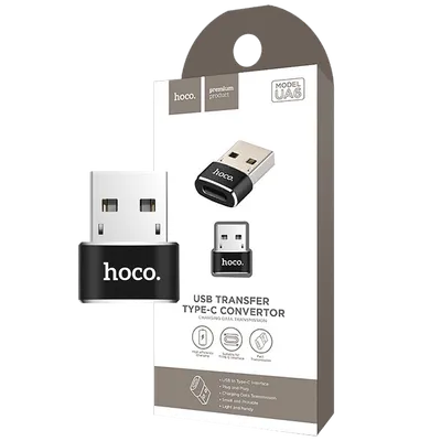 Hoco Adapter USB-A to type C - UA6
