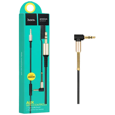 Hoco Audio kabl 3.5 mm sa mikrofonom, dužina 2.0 metra - UPA02 Spring Audio AUX MIC