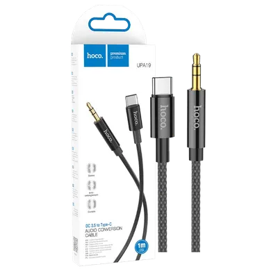 Hoco. Audio kabl USB type C na 3.5 mm, 1.0 met - UPA19 Black