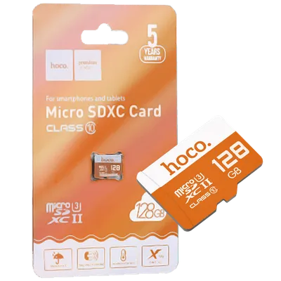 Hoco Micro SD kartica, 128GB, class 10 - MicroSD 128GB Class10 (90366), Narandžasta