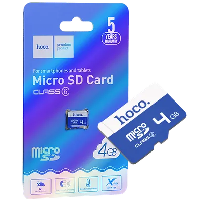 Hoco Micro SD kartica, 4GB, class 6 - MicroSD 4GB Class6 (90359), Plava