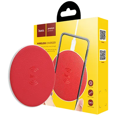 Hoco Punjač bežični, univerzalni, za smartphone, 5 W, CW14 Wireless charger, RD, Crveni