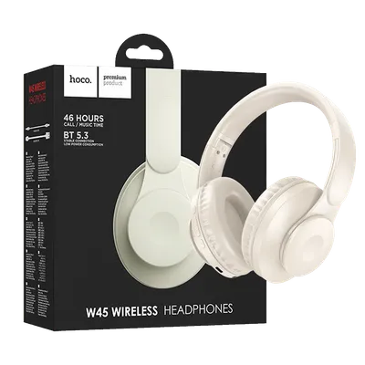 Hoco Slušalice bežične, Bluetooth - W45 Enjoy, Bijele