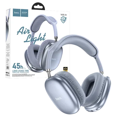 Hoco Slušalice bežične sa mikrofonom, Bluetooth, plava - W35 Air , Sive