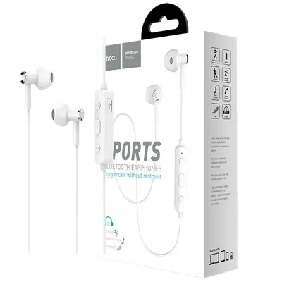 Hoco Slušalice bežične, sport, Bluetooth, 80 mAh, 3.5 h, ES21 Wonderful sports, Bijele