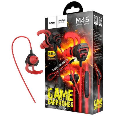 Hoco Slušalice za gaming sa mikrofonom, 3.5 mm, 1.2 met. - M45 Promenade, Crvene