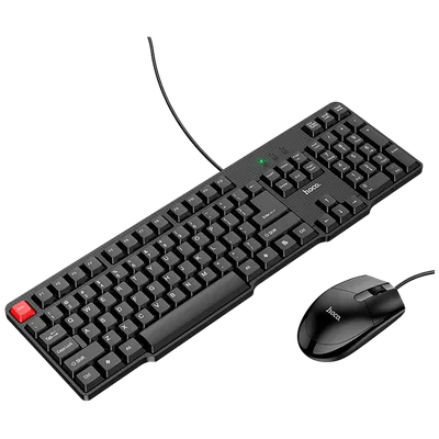 Hoco Tipkovnica + miš, Hoco GM16, set, USB, Crna