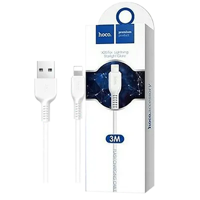 Hoco USB kabl za iPhone , Lightning kabl, dužina 3 met. - X20 Flash Lightning 3m, Bijela