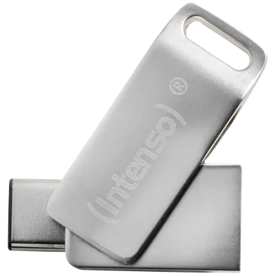Intenso USB Flash drive 64GB Hi-Speed USB 3.0, Micro USB C port - BULK-USB3.0-64GB/cMobile Line Pro, Sivi
