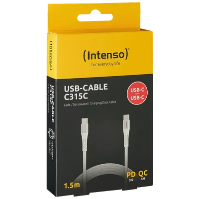 Intenso USB kabl za smartphone, USB type C, 1.5 met. - USB-Cable C315C, Bijeli