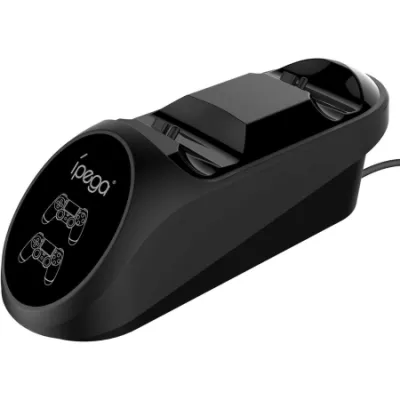 iPega Punjač Playstation 4 Dualshock Charging Station PG-9180, Crni