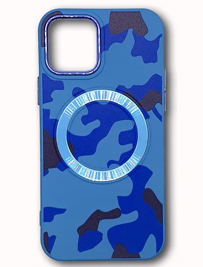 iPhone CAMO 12/12 PRO Silikon #2, Svijetlo Plava