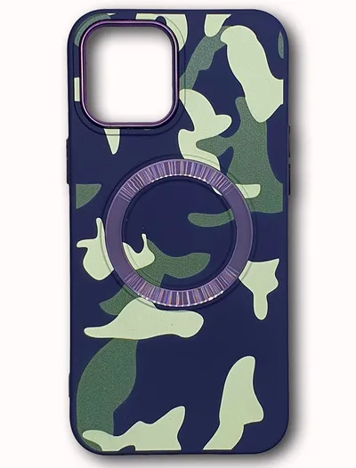 iPhone CAMO 12 PRO MAX Silikon #6, Tamno Plava