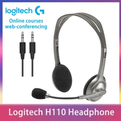 Logitech Slušalice H110, Crne