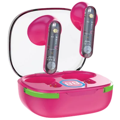 MeanIT Slušalica bežična, Bluetooth v5.3, TWS B80, Roze