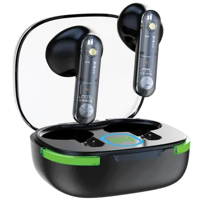 MeanIT Slušalice bežične, Bluetooth v5.3, TWS B80, Crne