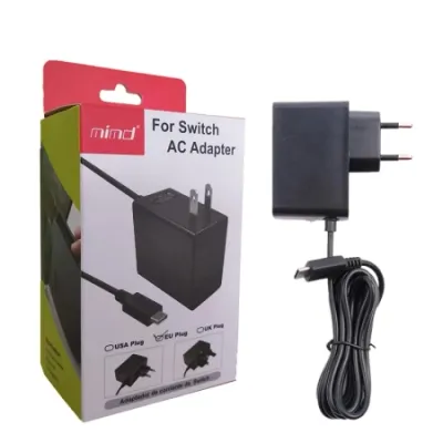 Mimd AdapterNintendo Switch AC, Crni