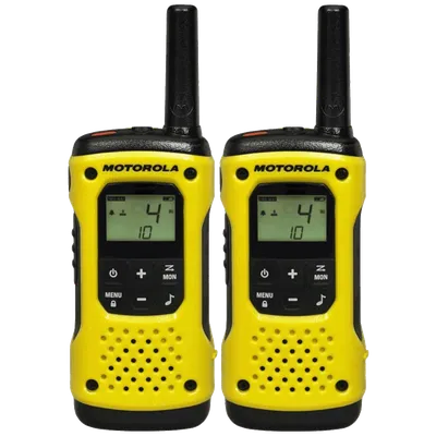 Motorola Walkie Talkie, domet 10 km, 16 kanala - TLKR T92, Žuti