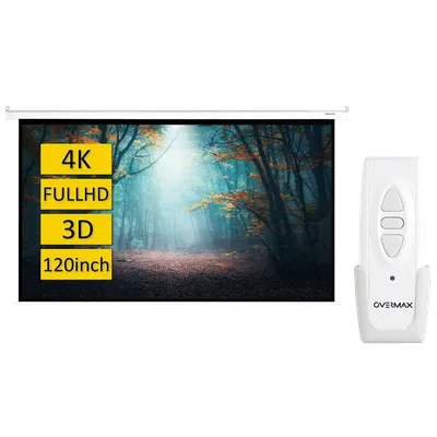 Overmax Platno za projektor sa motorom, 120", 266 x 149 cm - OV-Automatic Screen 120