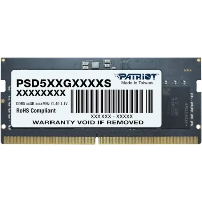 Patriot Memory Signature Line DDR5 SO-DIMM 16GB 5600MHz, Crni