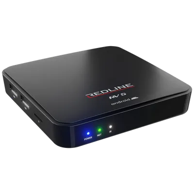 REDLINE Prijemnik Google TV, 4K, 2 / 16 GB, WiFi, Bluetooth, LAN - RV5, Crni