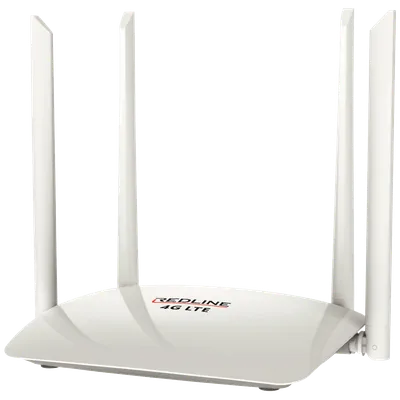 REDLINE Wireless N Router,4G LTE,2 port,300 Mbps,4 x 5 dBi antena - LTE-20, Bijeli