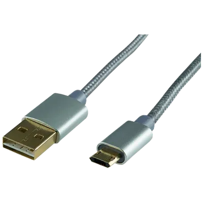SAL USB A na USB micro kabl, dužina 3.0 metar - USBP A/MICRO 3, Sivi