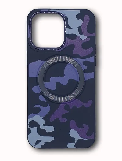 Silikonska maska za iPhone 14 PRO MAX, Camo, Tamnoplava