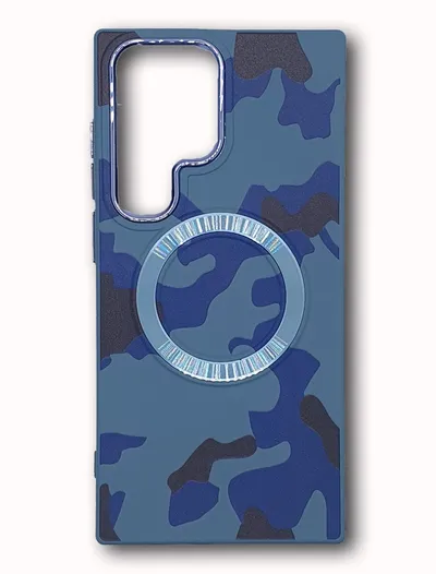 Silikonska maska za Samsung S23 Ultra, Camo, Svjetloplava