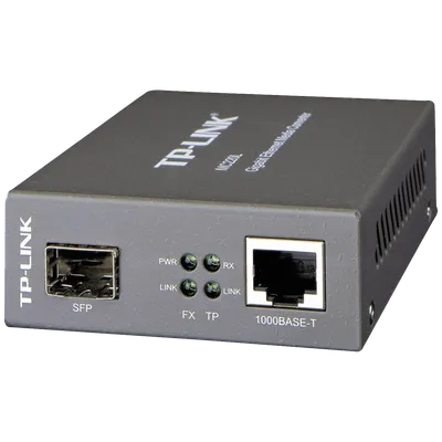 TP-LINK Gigabitni mrežni konverter, SFP / LAN - MC220L, Sivi