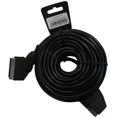 ZED electronic Scart kabl, 21 pinski, oklopljen, 10 met - VCS/10, Crni