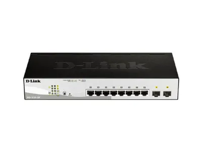 D-LINK DGS-1210-10P Pametni LAN prekidač, 8PoEport/2SFP Crni