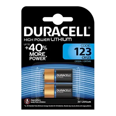 DURACELL CR123 3V 1/2 litijumska baterija od 2 kom